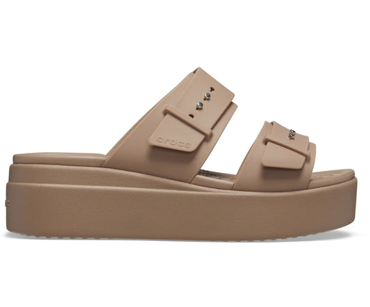 Brooklyn Buckle Low Sandal - Brown