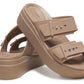 Brooklyn Buckle Low Sandal - Brown