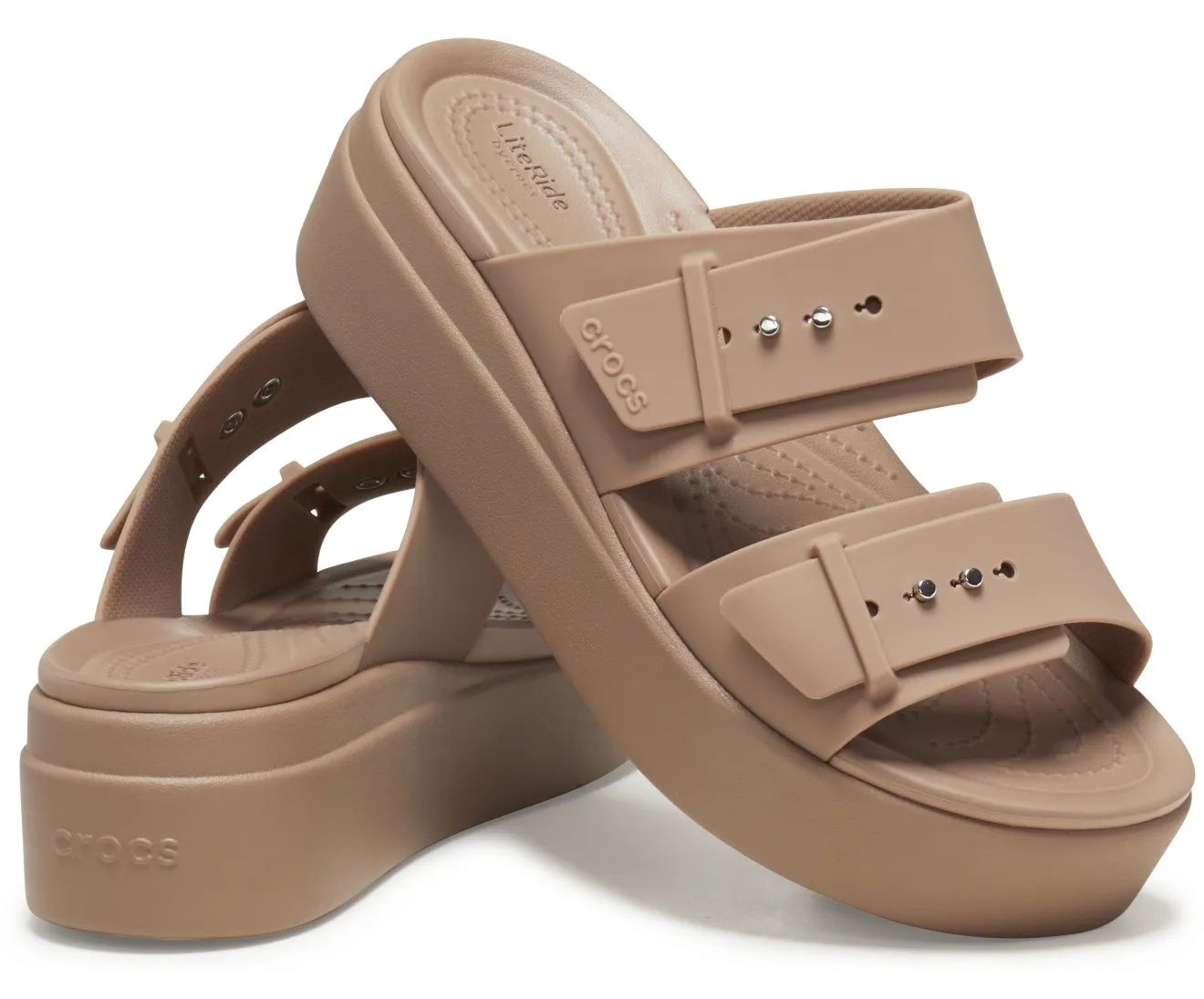 Brooklyn Buckle Low Sandal - Brown