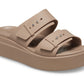 Brooklyn Buckle Low Sandal - Brown