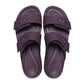 Brooklyn Buckle Low Sandal - Purple