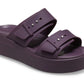 Brooklyn Buckle Low Sandal - Purple